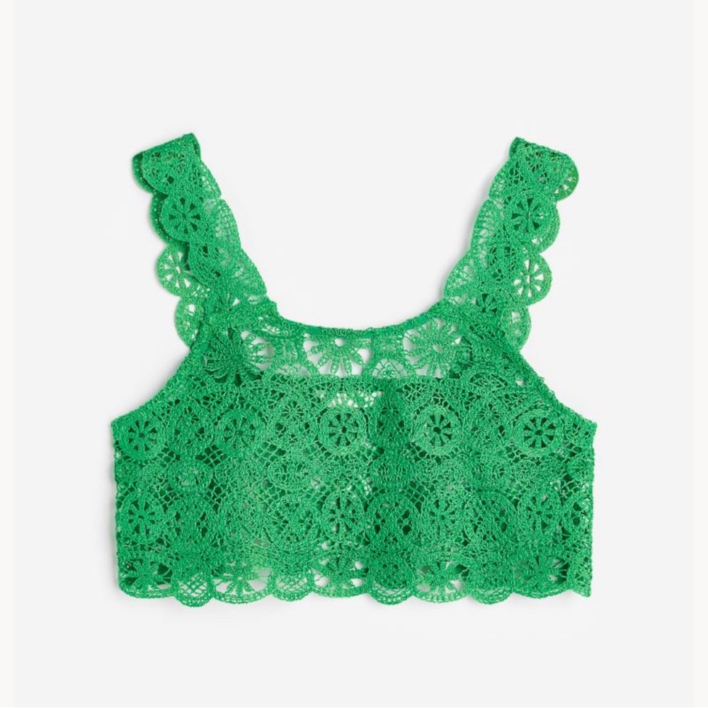 Green Lace Women's Top